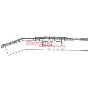 жило за ръчна спирачка METZGER 10.425 