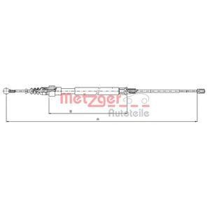 жило за ръчна спирачка METZGER 10.7509