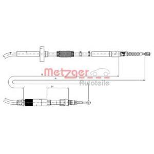 жило за ръчна спирачка METZGER 10.7531 