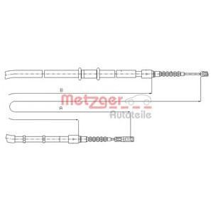 жило за ръчна спирачка METZGER 10.7545 