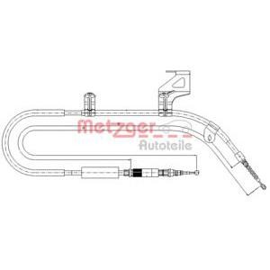жило за ръчна спирачка METZGER 10.7585 