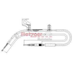 жило за ръчна спирачка METZGER 10.7586 