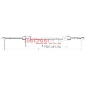жило за ръчна спирачка METZGER 10.9323