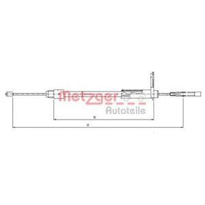 жило за ръчна спирачка METZGER 10.9326 