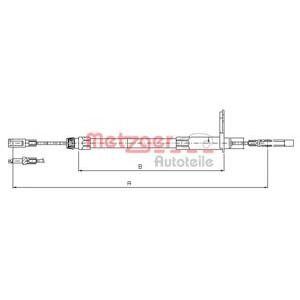 жило за ръчна спирачка METZGER 10.9432 