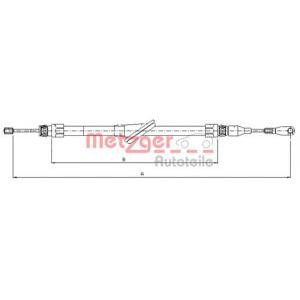 жило за ръчна спирачка METZGER 10.9433