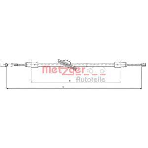 жило за ръчна спирачка METZGER 10.9436