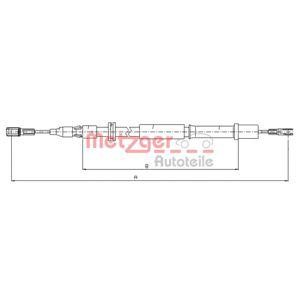 жило за ръчна спирачка METZGER 10.9832