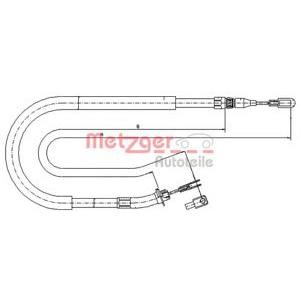 жило за ръчна спирачка METZGER 10.9873
