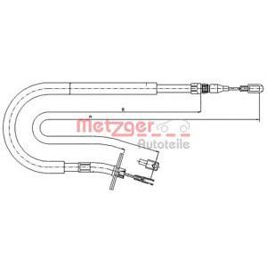 жило за ръчна спирачка METZGER 10.9875