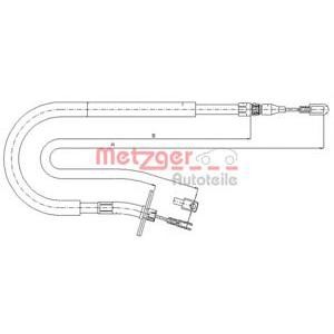жило за ръчна спирачка METZGER 10.9877