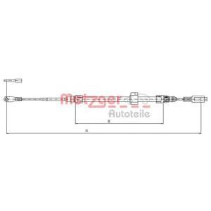жило за ръчна спирачка METZGER 10.9883 