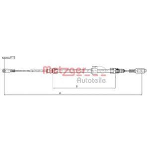жило за ръчна спирачка METZGER 10.9884