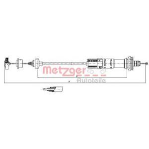 въжен механизъм, задействане на съединителя METZGER 11.3028
