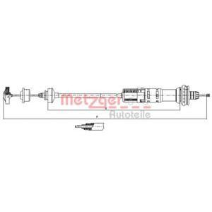 въжен механизъм, задействане на съединителя METZGER 11.3058