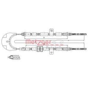 жило за ръчна спирачка METZGER 11.5444 