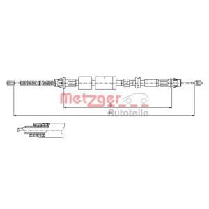 жило за ръчна спирачка METZGER 11.5502 