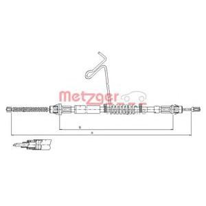 жило за ръчна спирачка METZGER 11.5666