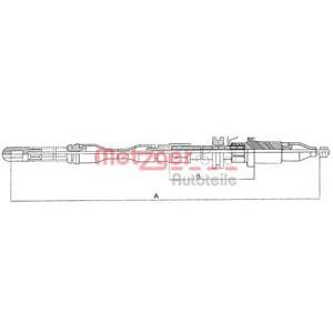 жило за ръчна спирачка METZGER 11.5751 