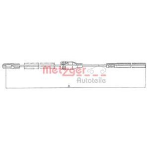 жило за ръчна спирачка METZGER 11.5752 