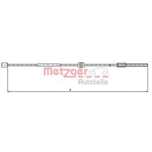 жило за ръчна спирачка METZGER 11.5756 