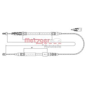 жило за ръчна спирачка METZGER 11.5762 