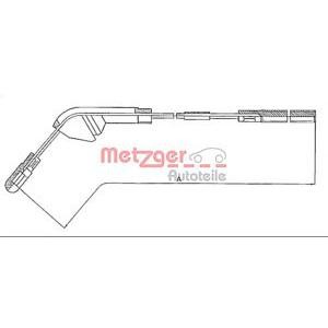 жило за ръчна спирачка METZGER 11.5941 