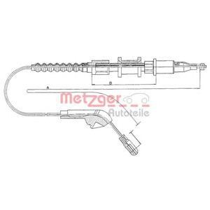 жило за ръчна спирачка METZGER 11.5943 
