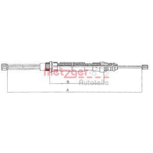 жило за ръчна спирачка METZGER 11.607 