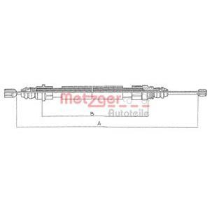 жило за ръчна спирачка METZGER 11.609 