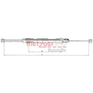 жило за ръчна спирачка METZGER 11.6592 