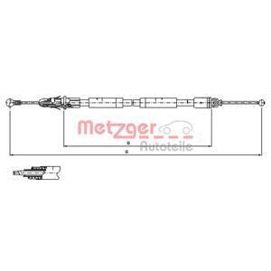 жило за ръчна спирачка METZGER 11.6805 