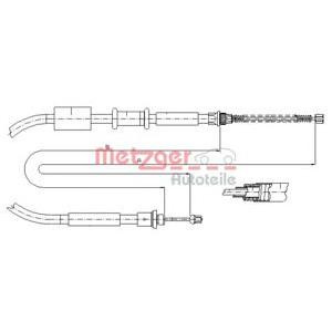 жило за ръчна спирачка METZGER 1281P1