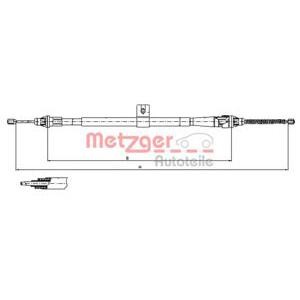жило за ръчна спирачка METZGER 17.0006 