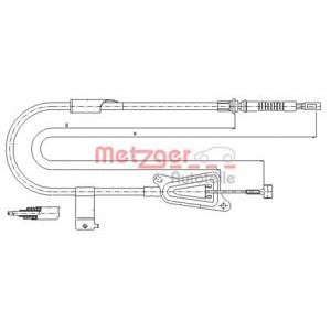 жило за ръчна спирачка METZGER 17.0125 