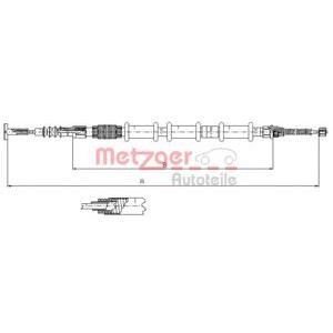жило за ръчна спирачка METZGER 491.11