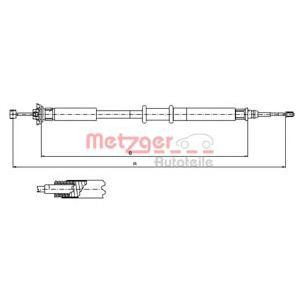 жило за ръчна спирачка METZGER 631.20
