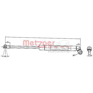 амортисьор за багажник METZGER 2110334 