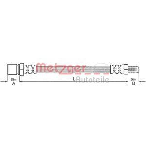спирачен маркуч METZGER 4112805 