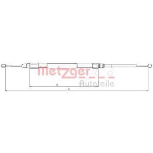 жило за ръчна спирачка METZGER 10.4138 