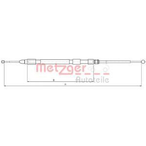 жило за ръчна спирачка METZGER 10.4158 