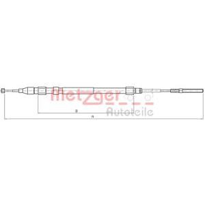 жило за ръчна спирачка METZGER 10.4266