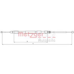 жило за ръчна спирачка METZGER 10.4267 