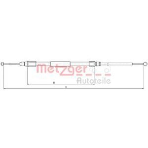 жило за ръчна спирачка METZGER 10.4268