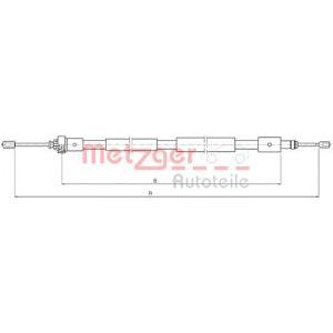 жило за ръчна спирачка METZGER 10.4655 