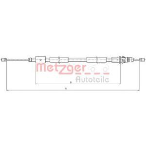 жило за ръчна спирачка METZGER 10.4657 