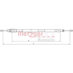 жило за ръчна спирачка METZGER 10.4708 