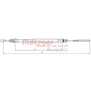 жило за ръчна спирачка METZGER 10.4722 