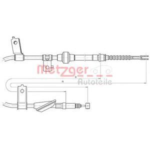жило за ръчна спирачка METZGER 10.5233 
