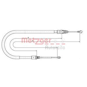 жило за ръчна спирачка METZGER 10.6224 
